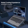 15.6-17.3Inch Laptop Cooling Pad with 6 Quiet Fans,7 Height Wind Speed Adjustable,Laptop Cooer with Mobile Phone Holder 3